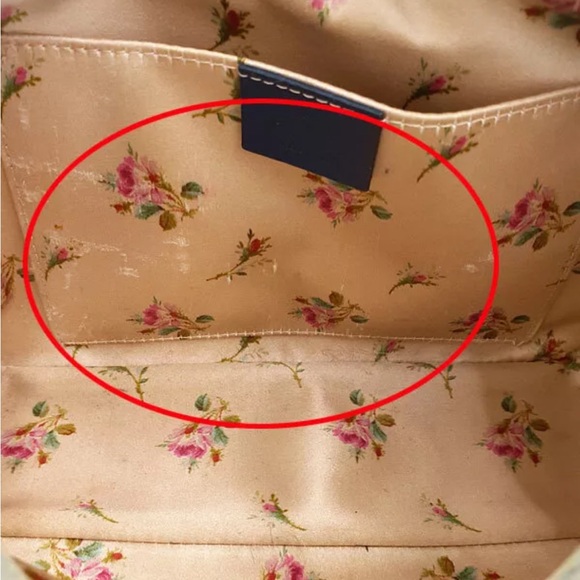 SOLD❤️ GUCCI GG Marmont Blue Denim Shoulder Bag - Picture 5 of 9